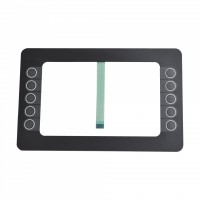 Multi-Media Control Membrane Switch with Transparent Window and LED